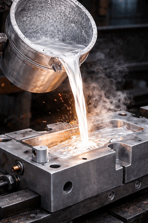 Moldeo en coquilla de aluminio