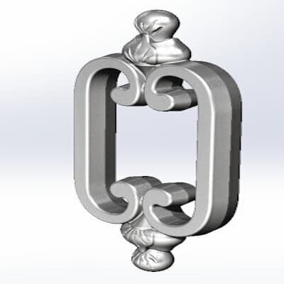 Reja de balcón, barandilla de fundición — ref NW - Thumbnail 3