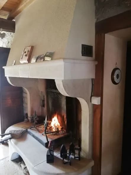 Vista cercana del recuperador de calor