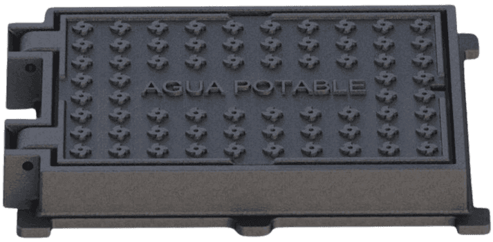 Marco y tapa de agua potable