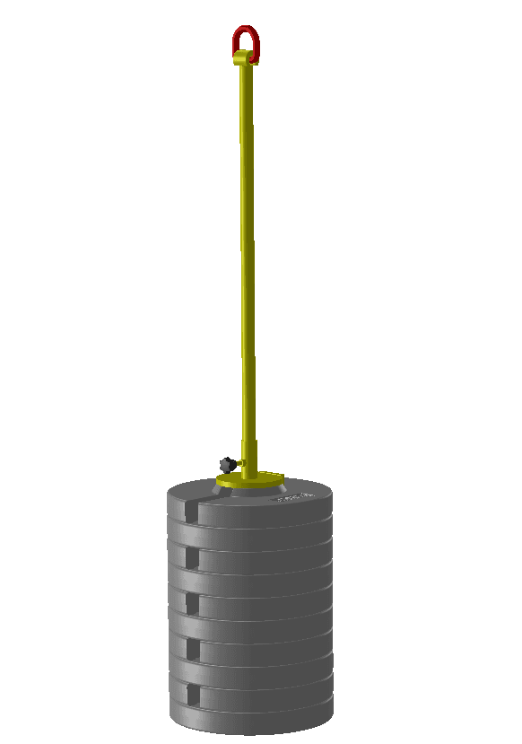 Masa de carga cilíndrica