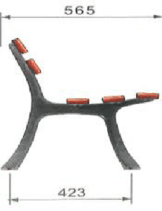 "Pie de banco confort"