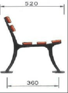 Pata de banco de descanso