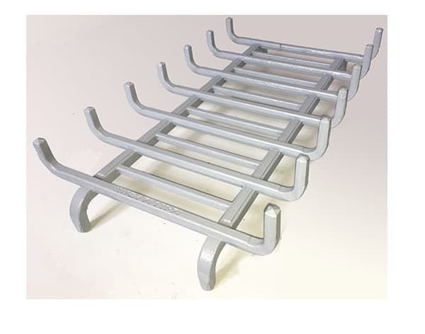 Soporte para leña de fundición con 7 barras