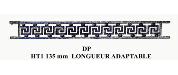 Barra de apoyo de ventana de fundición — ref DP